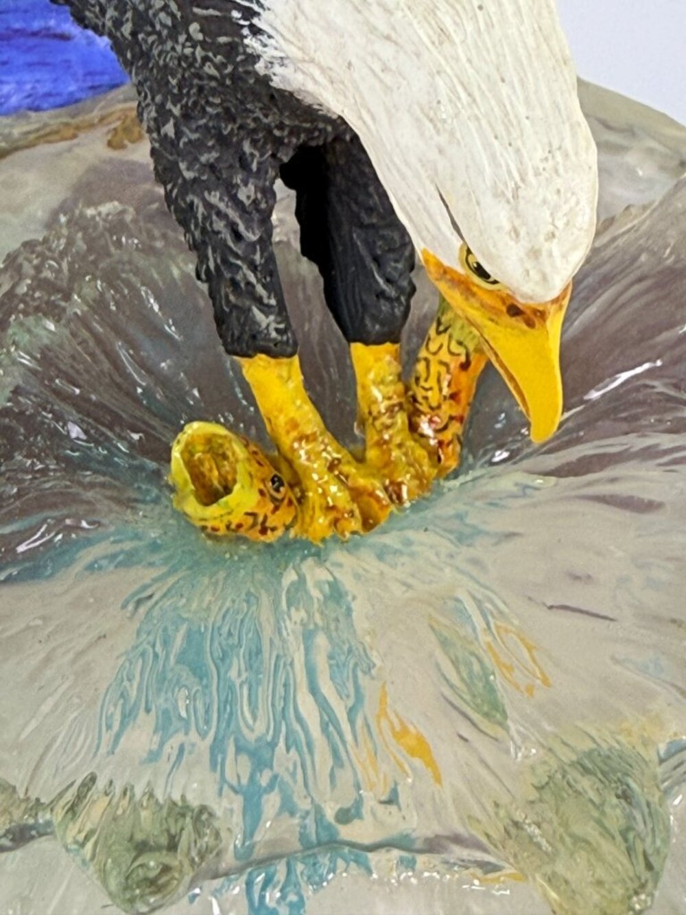 American Bald Eagle Force of Nature Fishing 2001 Bradford Exchange Bill Wieger - Picture 2 of 8